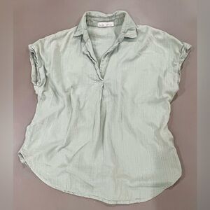 Casual Sage Green Blouse